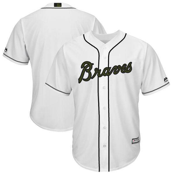 Custom Atlanta Braves white jersey