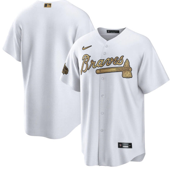 Custom Atlanta Braves white All-Star jersey