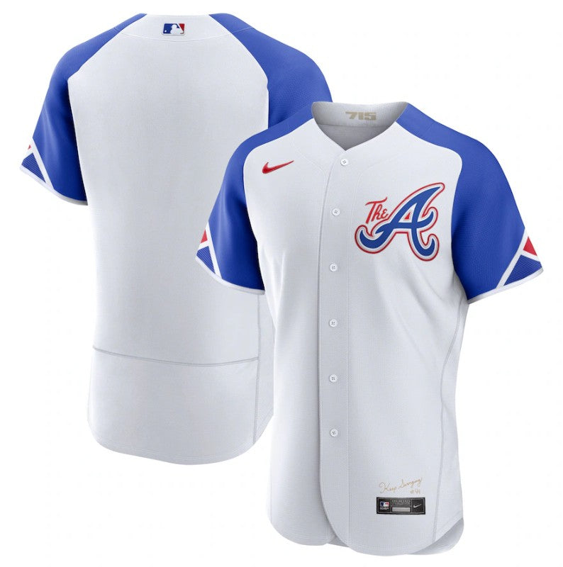 Custom Atlanta Braves white City Connect jersey