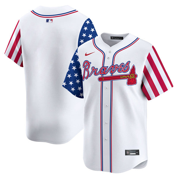 Custom Atlanta Braves white jersey