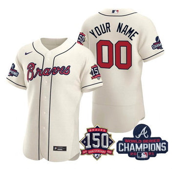 Atlanta Braves cream jersey