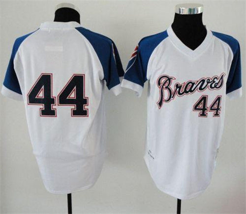Custom Atlanta Braves white Throwback jersey