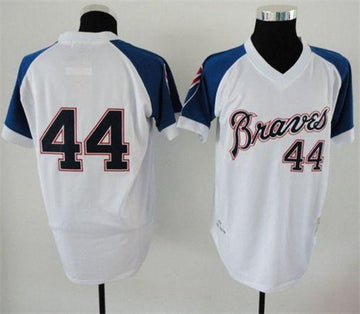 Custom Atlanta Braves white Throwback jersey