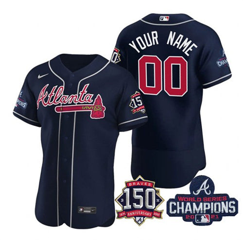 Atlanta Braves navy jersey