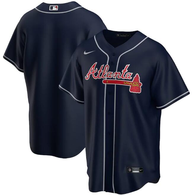 Atlanta Braves navy jersey
