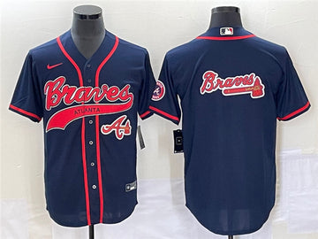 Atlanta Braves navy jersey