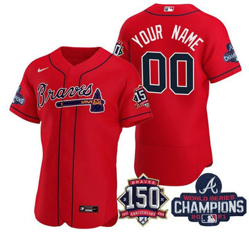 Atlanta Braves red jersey