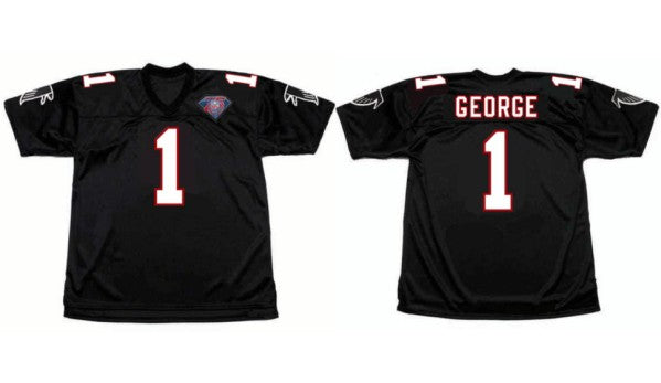 Jeff George Atlanta Falcons black Throwback jersey