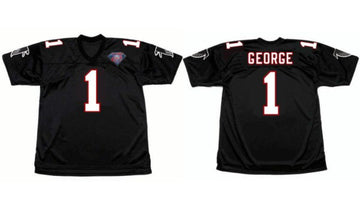 Jeff George Atlanta Falcons black Throwback jersey