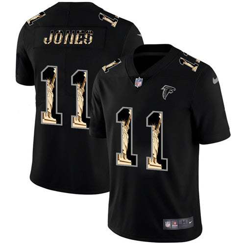 Atlanta Falcons #11 Julio Jones 2019 Black Statue Of Liberty Jersey