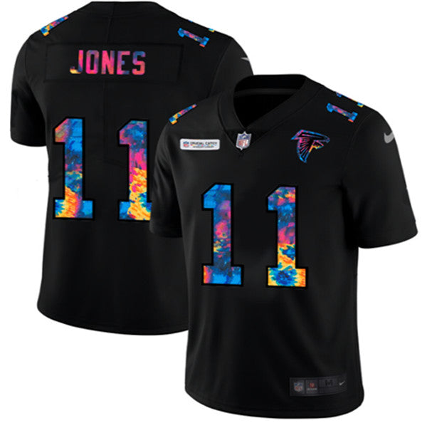 Atlanta Falcons #11 Julio Jones 2020 Black Crucial Catch Jersey