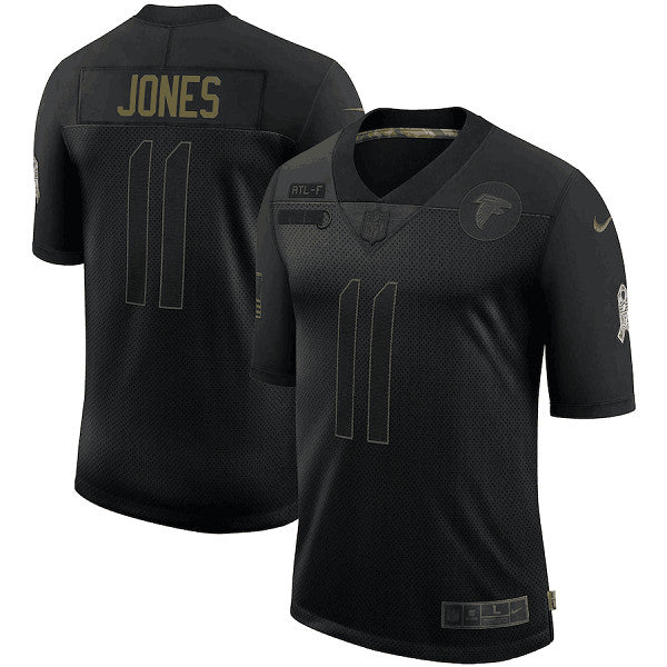 Atlanta Falcons #11 Julio Jones 2020 Black Salute To Service Jersey