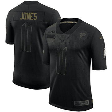 Atlanta Falcons #11 Julio Jones 2020 Black Salute To Service Jersey