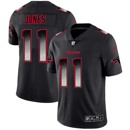 Atlanta Falcons #11 Julio Jones Black 2019 Smoke Fashion Jersey