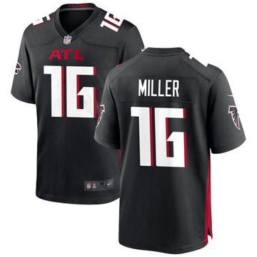 Atlanta Falcons #16 Scott Miller Black Football Game Jersey