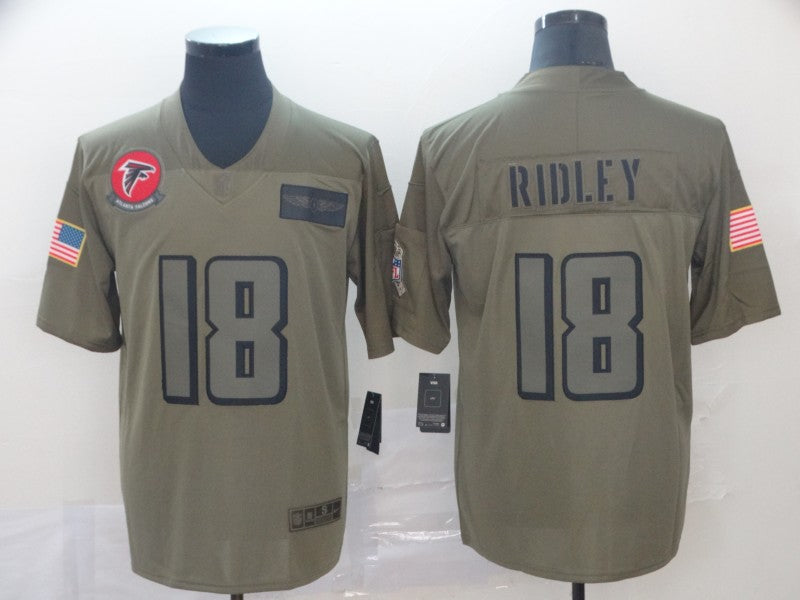 Atlanta Falcons #18 Calvin Ridley 2019 Camo Salute To Service Jersey