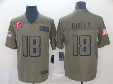 Atlanta Falcons #18 Calvin Ridley 2019 Camo Salute To Service Jersey
