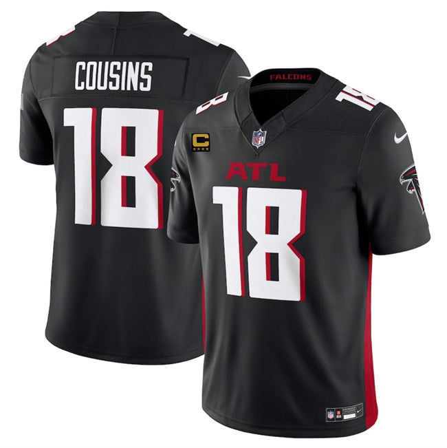 Kirk Cousins Atlanta Falcons black FUSE jersey