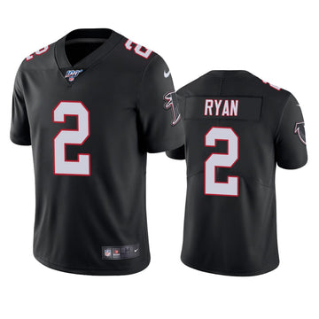 Atlanta Falcons #2 Matt Ryan Black 2019 100th Season Jersey