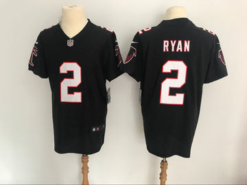 Atlanta Falcons #2 Matt Ryan Black Elite Jersey