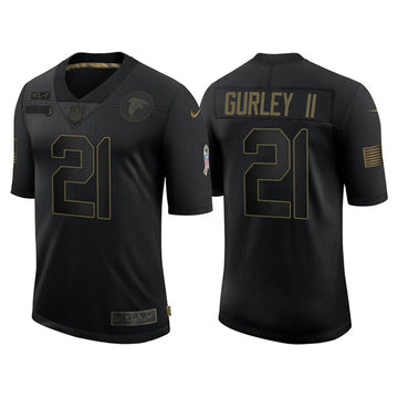 Atlanta Falcons #21 Todd Gurley II 2020 Black Salute To Service Jersey