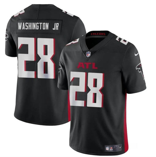 Atlanta Falcons #28 Carlos Washington Jr Black Jersey