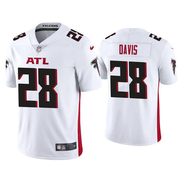 Atlanta Falcons #28 Mike Davis White Jersey
