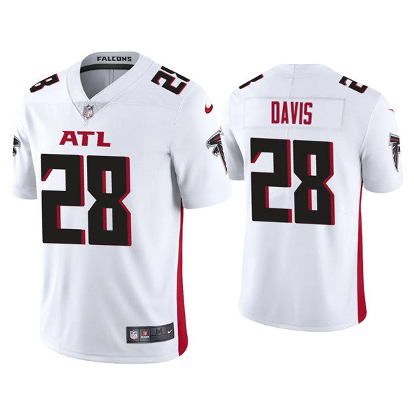 Atlanta Falcons #28 Mike Davis White Jersey