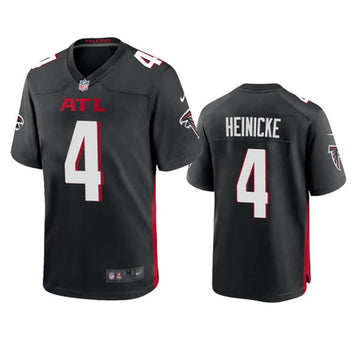 Atlanta Falcons #4 Taylor Heinicke New Black Football Game Jersey