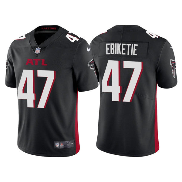 Atlanta Falcons #47 Arnold Ebiketie Black Jersey