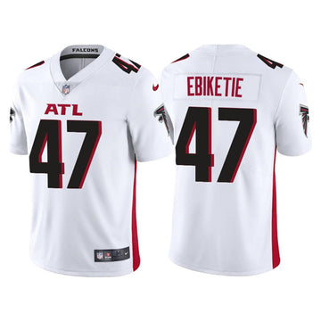 Atlanta Falcons #47 Arnold Ebiketie White Jersey