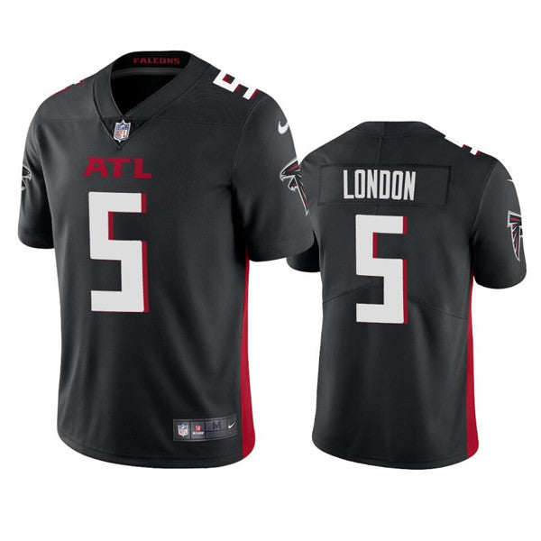Atlanta Falcons #5 Drake London Black Jersey