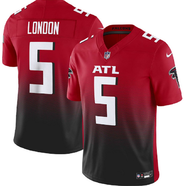 Drake London Atlanta Falcons red-black FUSE jersey