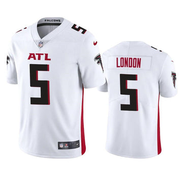 Atlanta Falcons #5 Drake London White Jersey