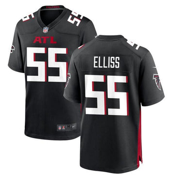 Atlanta Falcons #55 Kaden Elliss Black Football Game Jersey