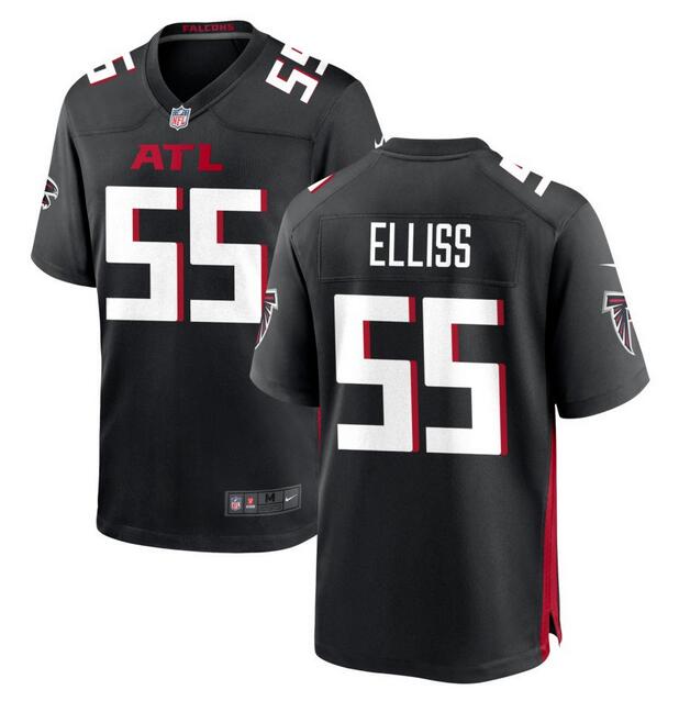 Atlanta Falcons #55 Kaden Elliss Black Football Game Jersey