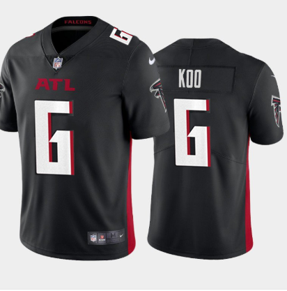Atlanta Falcons #6 Younghoe Koo New Black Jersey
