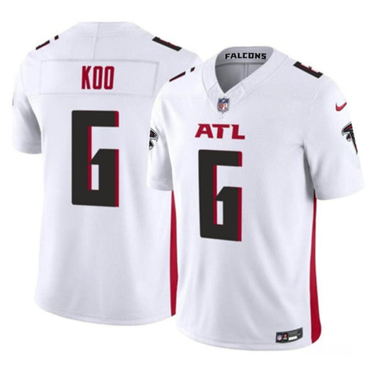 Atlanta Falcons #6 Younghoe Koo White 2023 FUSE Jersey