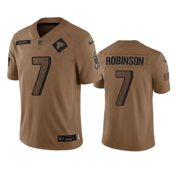 Bijan Robinson Atlanta Falcons brown jersey