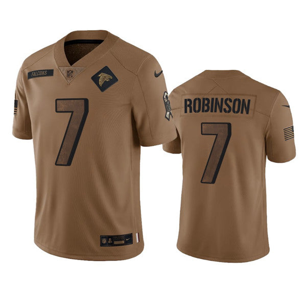 Bijan Robinson Atlanta Falcons brown jersey