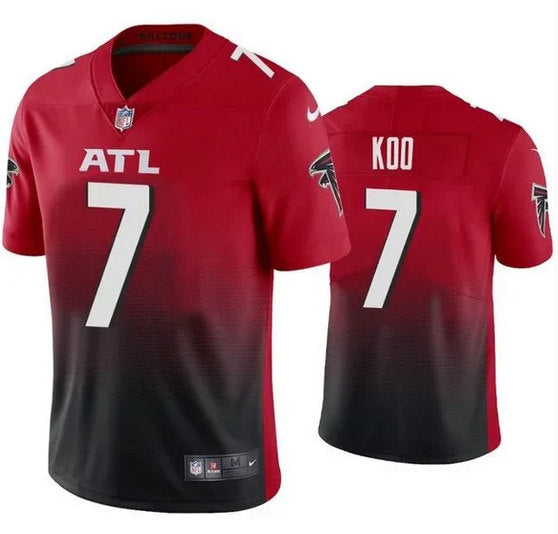 Atlanta Falcons #7 Younghoe Koo Red-Black Jersey