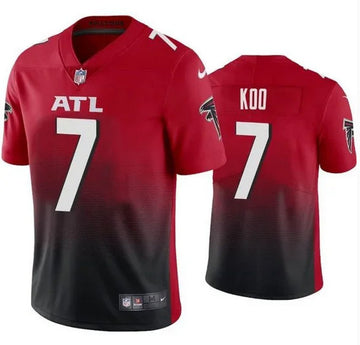 Atlanta Falcons #7 Younghoe Koo Red-Black Jersey