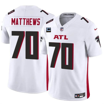 Jake Matthews Atlanta Falcons white FUSE jersey