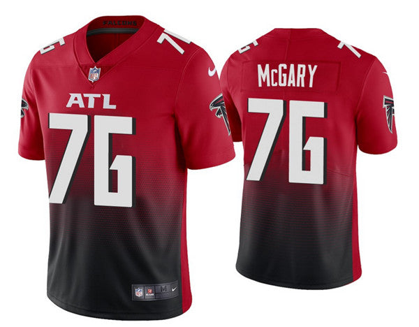 Atlanta Falcons #76 Kaleb McGary 2020 Red Jersey