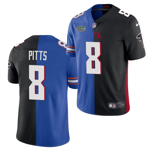 Atlanta Falcons #8 Kyle Pitts 2021 Nave-Black Split Jersey