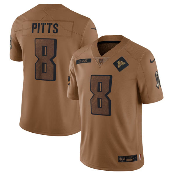 Kyle Pitts Atlanta Falcons brown jersey