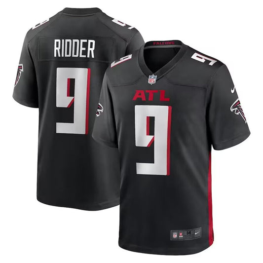 Atlanta Falcons #9 Desmond Ridder Black Game Jersey