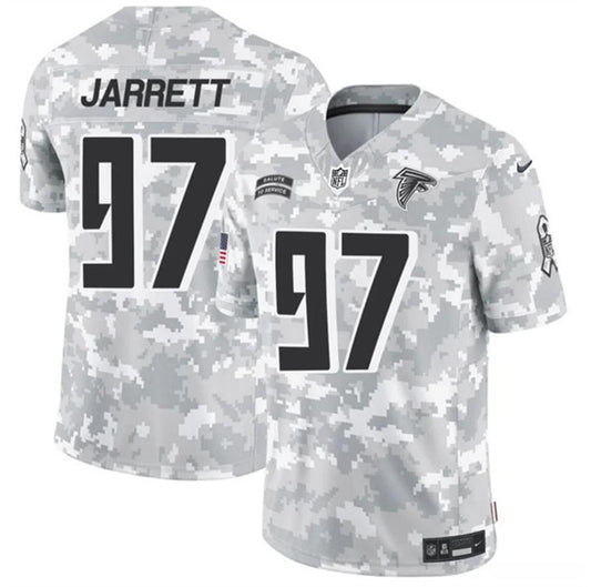 Atlanta Falcons #97 Grady Jarrett 2024 FUSE Arctic Camo Salute to Service Jersey
