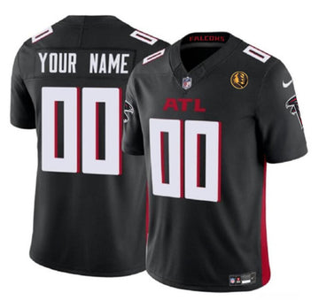 Custom Atlanta Falcons black FUSE jersey