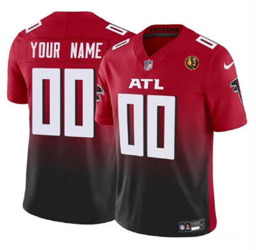 Custom Atlanta Falcons red FUSE jersey